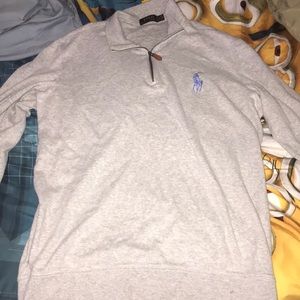 Polo zip up shirt